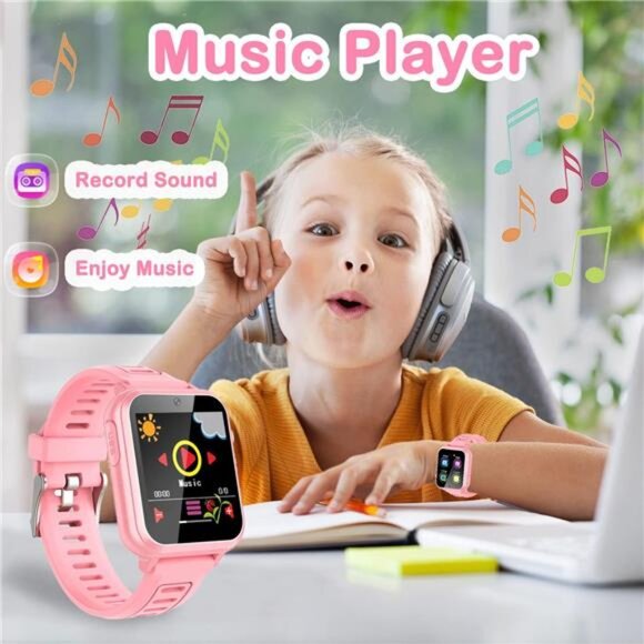 Cosjoype Kids Game Smart Watch Gift for Girls Age 6-12, 24 Puzzle Games HD - Picture 5 of 6